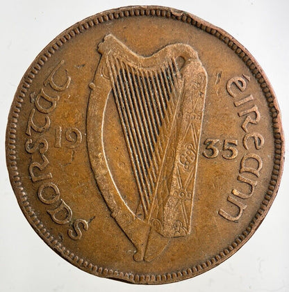 1935 Irish One Penny Coin | Collectable Grade