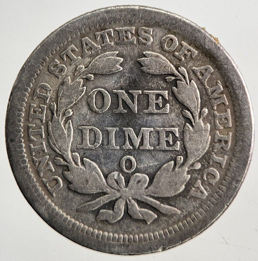 1857-O US USA Seated Liberty Dime Silver Coin | Collectable Grade