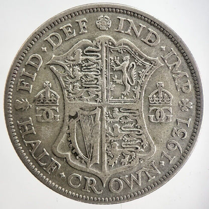 1930 George V Half - Crown Silver Coin | Collectable Grade