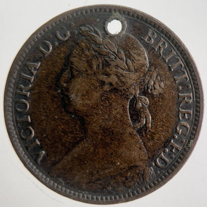 1885 Victoria Farthing Coin | Fine Collectable Grade | a4570