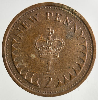 1976 Elizabeth II 2nd New 1/2 Half - Penny Coin | Fine Collectable Grade