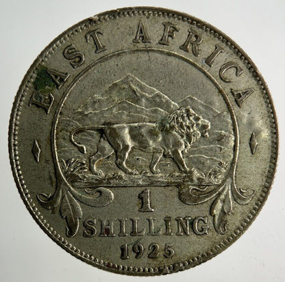 1925 East Africa One Shilling Silver Coin | Collectable Grade