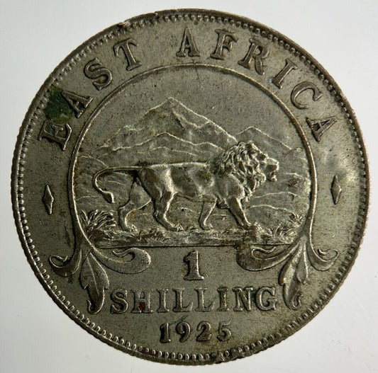 1925 East Africa One Shilling Silver Coin | Collectable Grade