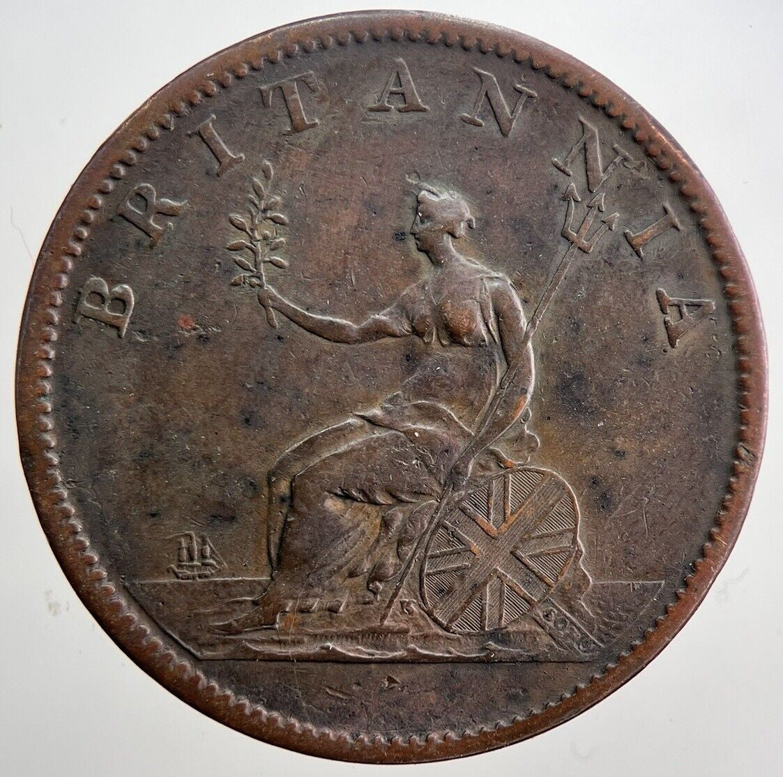 1807 George 3rd III Half - Penny Coin | Very High Grade | a6021