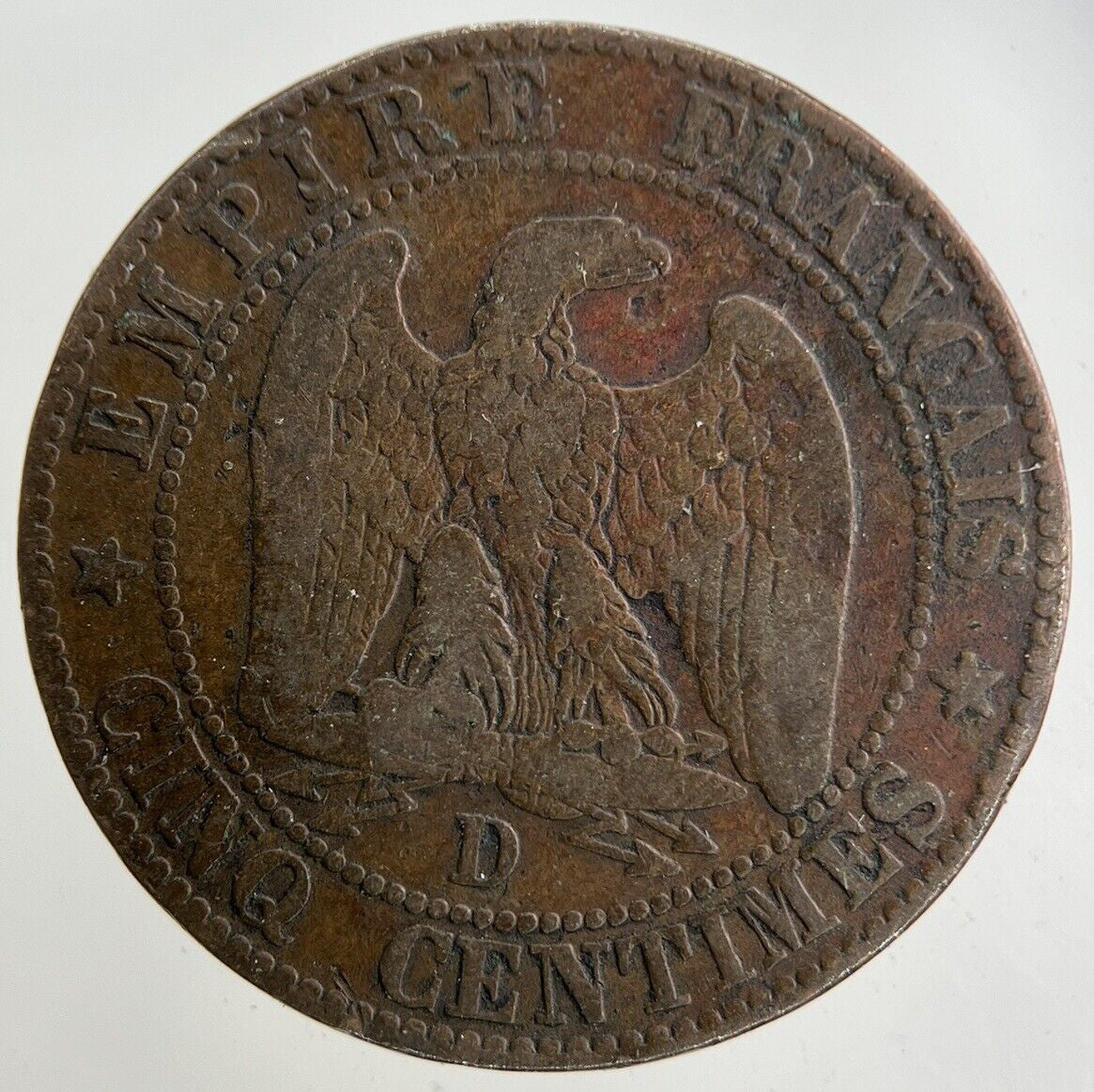 1855 France 5 Centimes Coin | Fine Collectable Grade