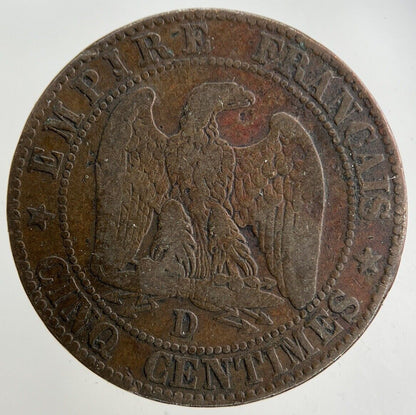 1855 France 5 Centimes Coin | Fine Collectable Grade