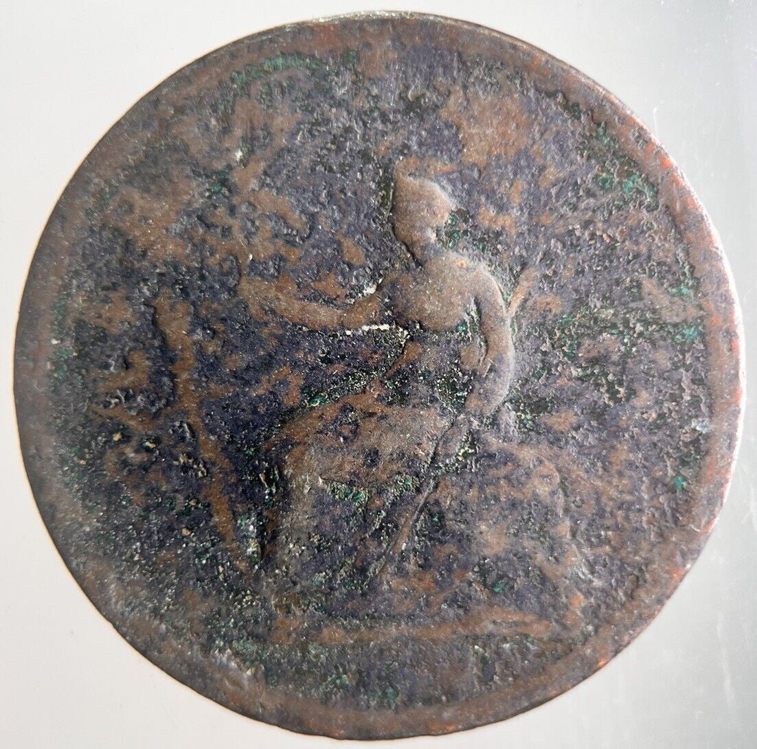 1807 George III 3rd Half - Penny Coin | Fair Grade | a4394