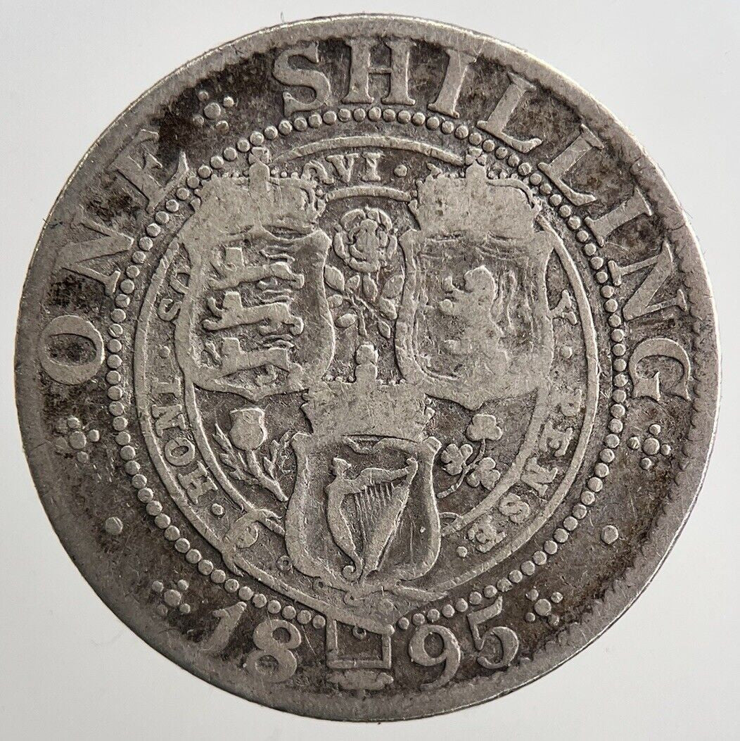 1895 Victoria Shilling Silver Coin | Collectable Grade | a5563