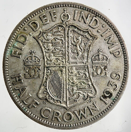 1939 George VI Half - Crown Silver Coin | Fine Collectable Grade