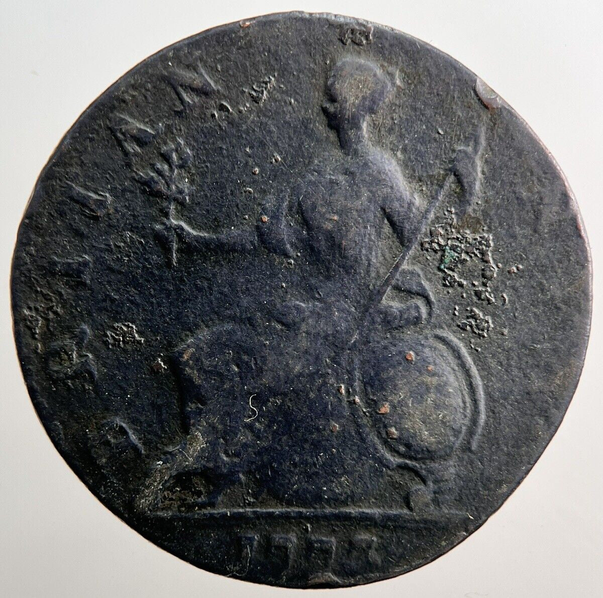 1773 George III 3rd Half - Penny Coin | Collectable Grade | a3834