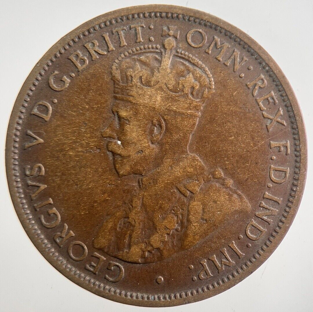 1917 Australia One Half Penny Coin | Fine Collectable Grade | a7745