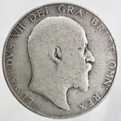 1909 Edward VII Half - Crown Silver Coin | Collectable Grade