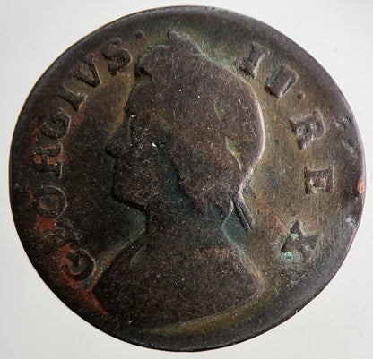 1739 George II 2nd Farthing Coin | Collectable Grade | a7934