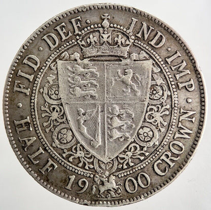 1900 Victoria Half - Crown Silver Coin | Very High Grade | a9747