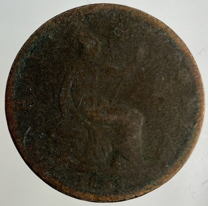 1888 Victoria Half-Penny Coin | Fair Grade