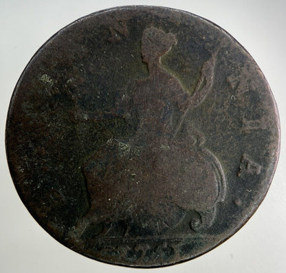 1751 George II 2nd Half-Penny Coin | Collectable Grade