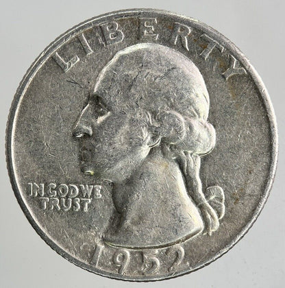 1952 - D US USA Quarter Dollar Silver Coin | Fine Collectable Grade