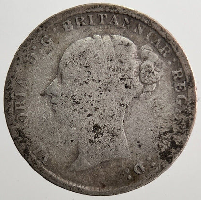 1884 Victoria Threepence Silver Coin | Fair Grade | a7227