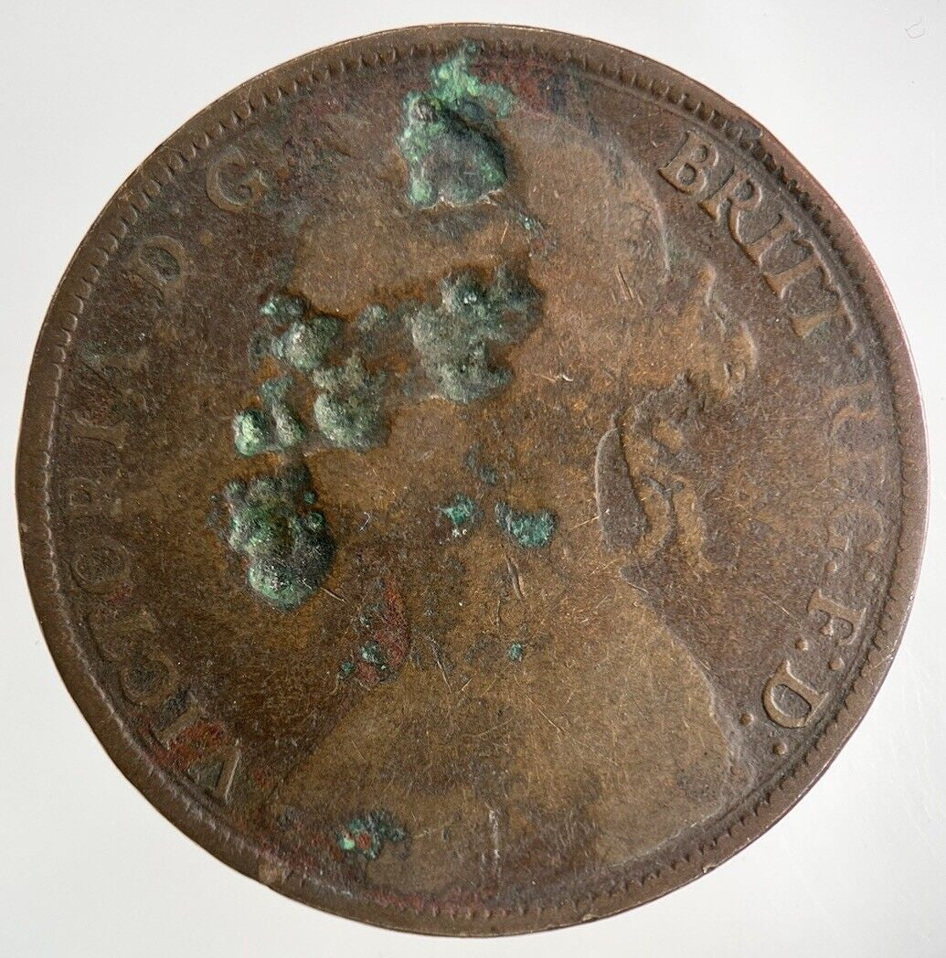 1884 Victoria One Penny Coin | Collectable Grade