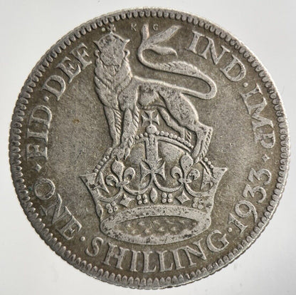 1933 George V Shilling Silver Coin | Collectable Grade