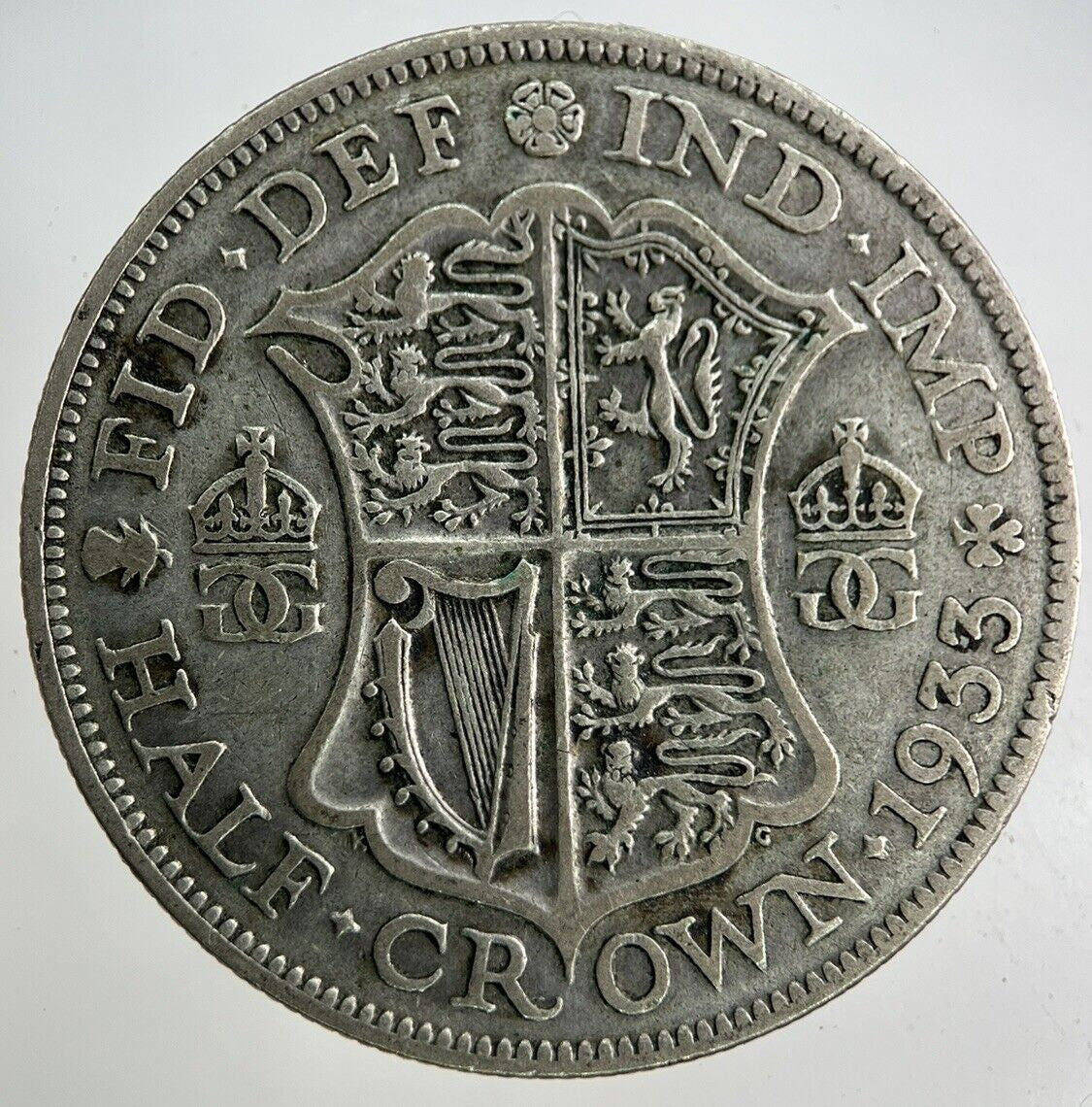 1933 George V Half - Crown Silver Coin | Fine Collectable Grade