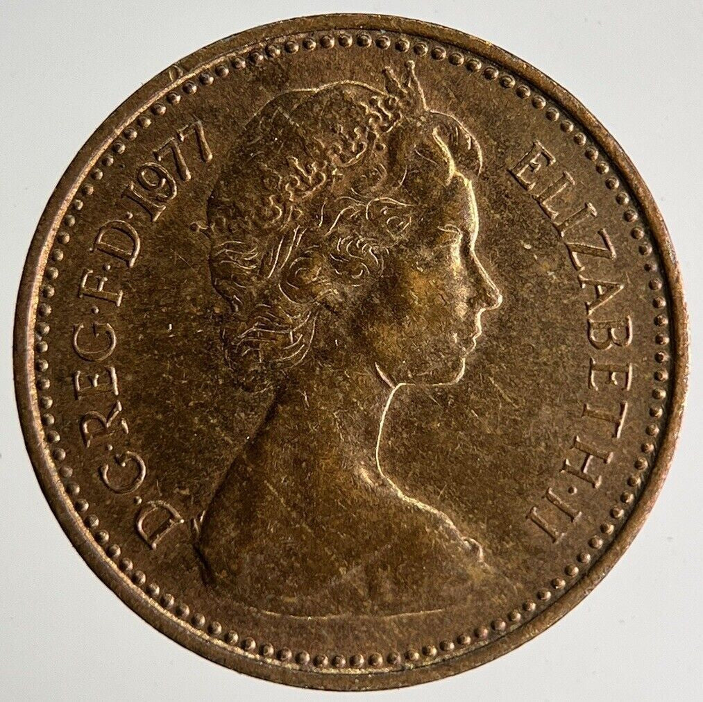 1977 Elizabeth II New 1/2 Half - Penny Coin | Very High Grade