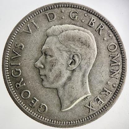 1942 George VI Half - Crown Silver Coin | Fine Collectable Grade