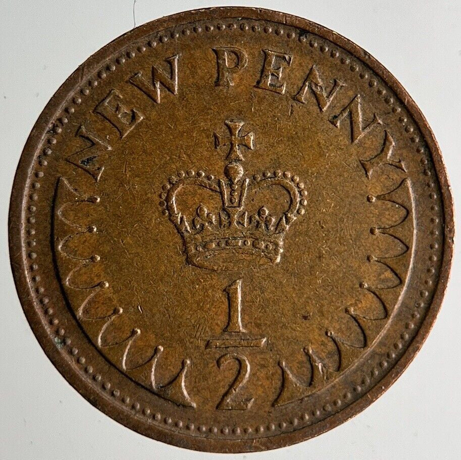 1971 Elizabeth II New 1/2 Half - Penny Coin | Very High Grade