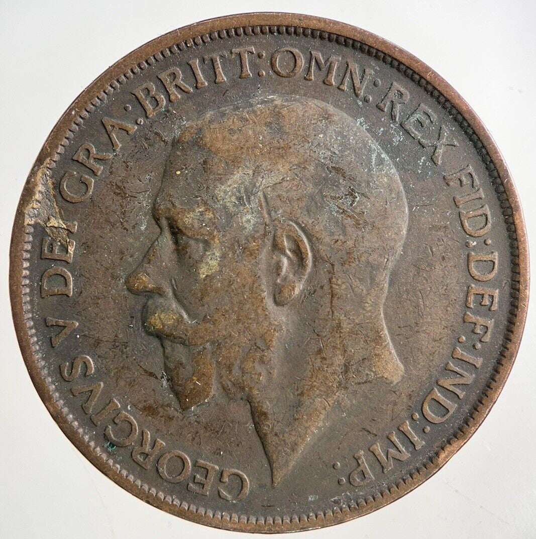 1912 - H George V One Penny Coin | Collectable Grade