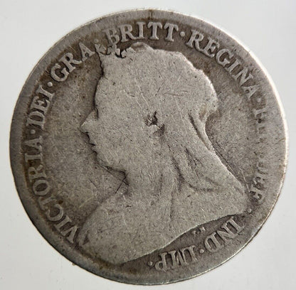 1901 Victoria Sixpence Silver Coin | Fair Grade