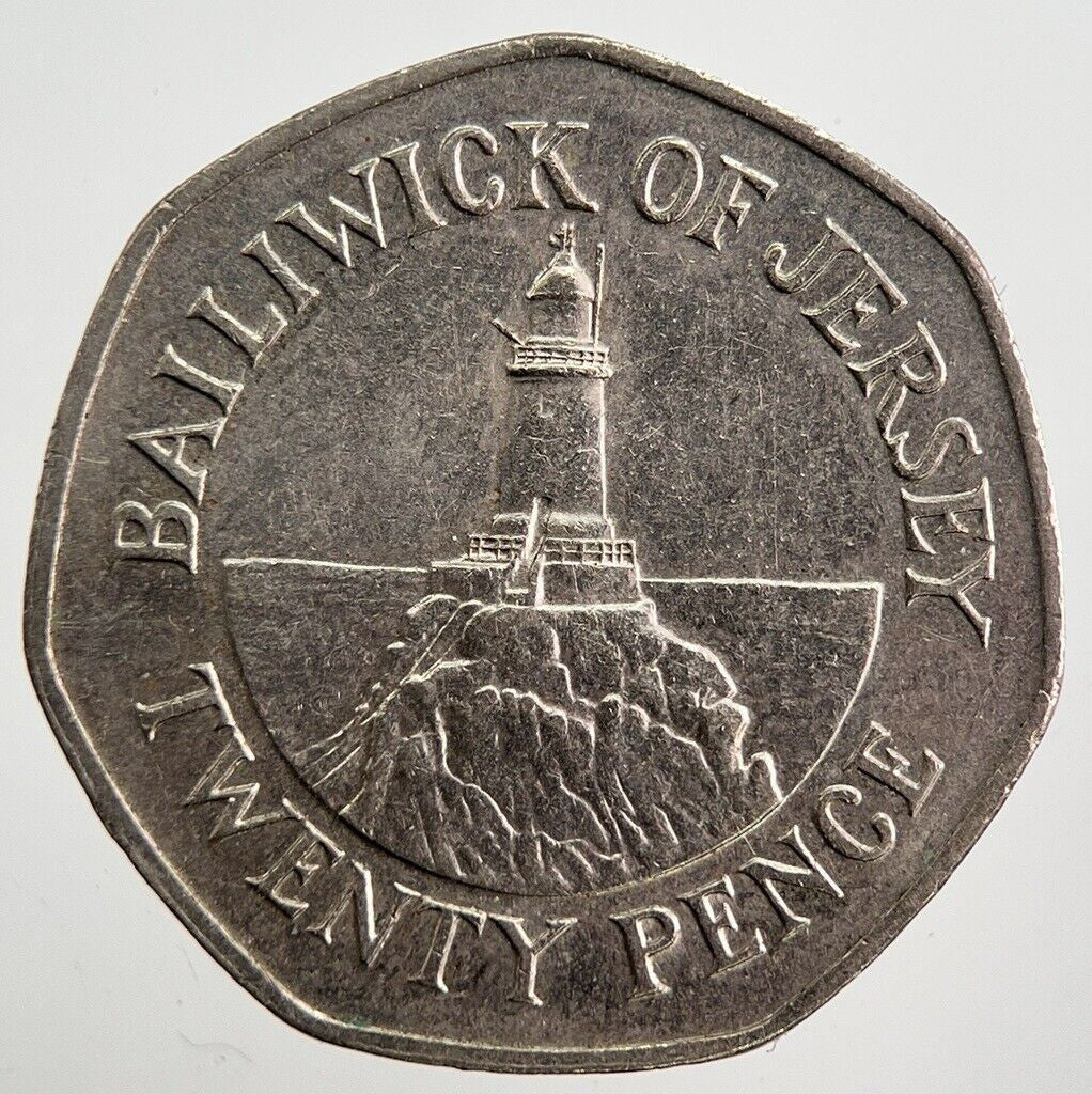 1996 Jersey 20p 20 Twenty - Pence Coin | Very High Grade | a4986