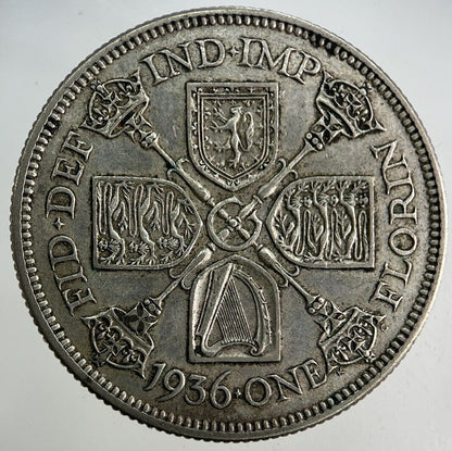 1936 George V Florin Silver Coin | Very High Grade