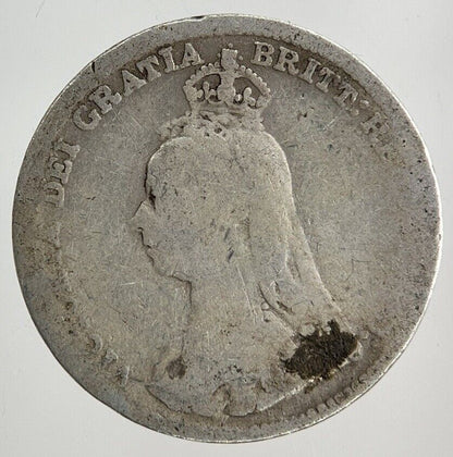 1889 Victoria Threepence Silver Coin | Collectable Grade