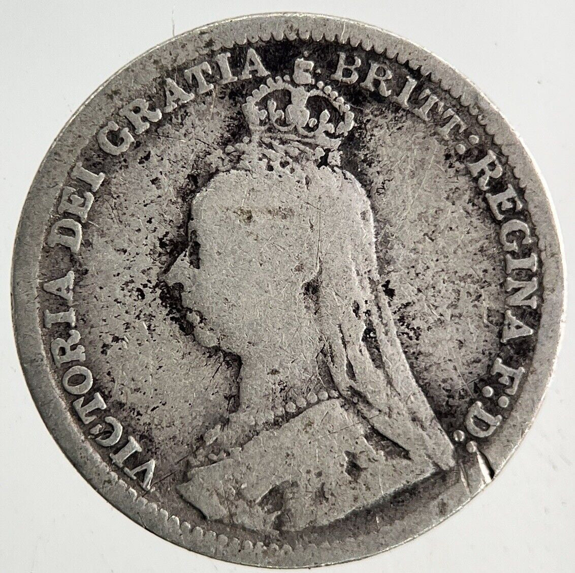 1892 Victoria Threepence Silver Coin | Collectable Grade
