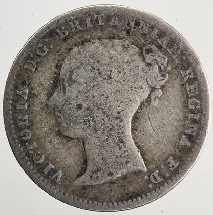 1854 Victoria Four-Pence Groat Silver Coin | Fine Collectable Grade | a9973