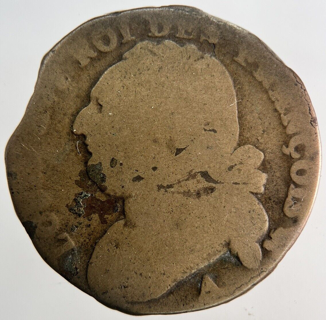 1793 France 1 One Sol 12 Deniers Louis XVI Coin | Collectable Grade
