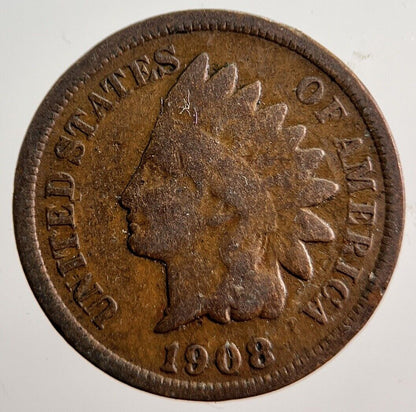 1908 US USA One Cent Coin | Collectable Grade | a2693