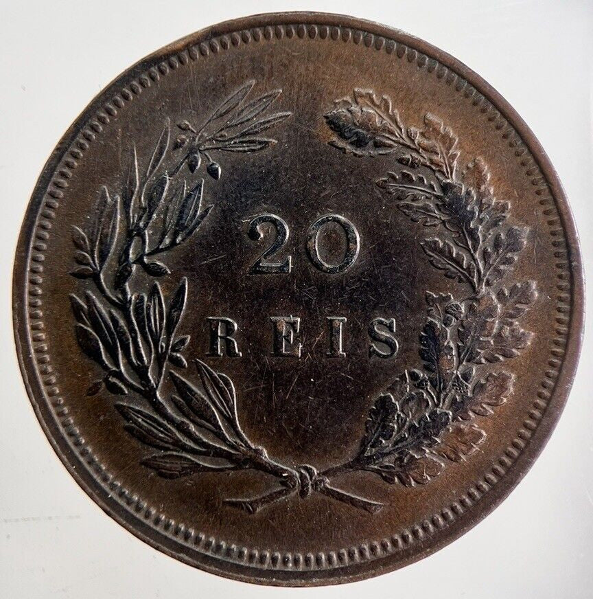 1892 Portugal 20 Reis Coin | Very High Grade | a4745