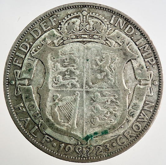 1923 George V Half - Crown Silver Coin | Collectable Grade | a8120