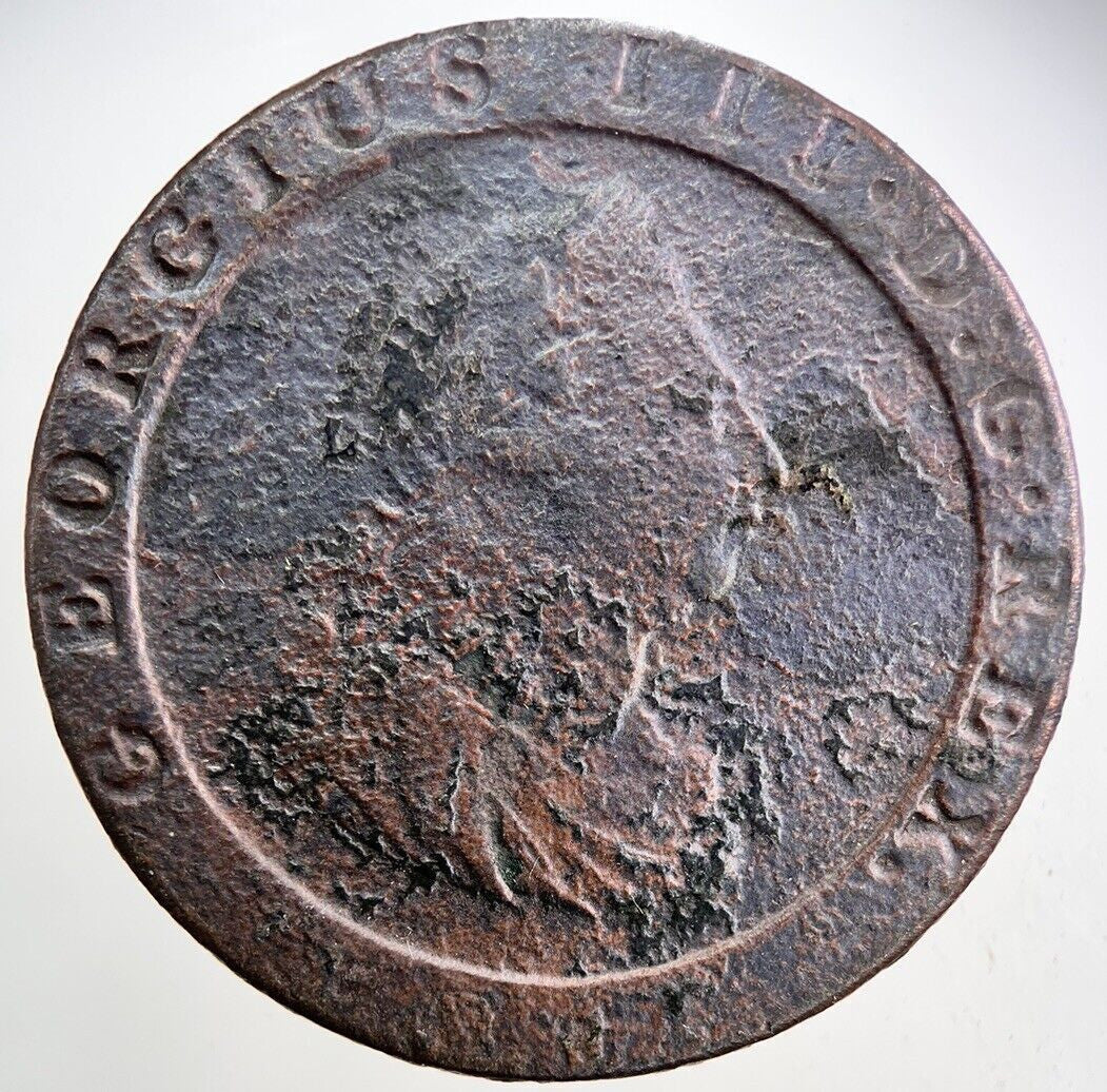 1797 George III 3rd Cartwheel Penny Coin | Fine Collectable Grade | a254