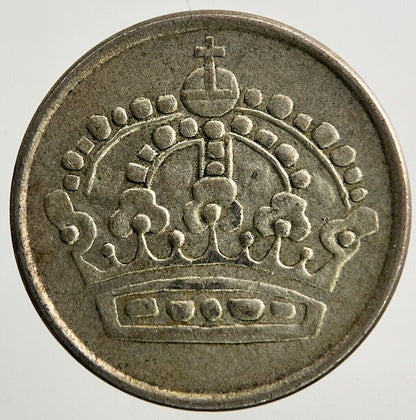 1958 Sweden 25 Ore Silver Coin | Fine Collectable Grade