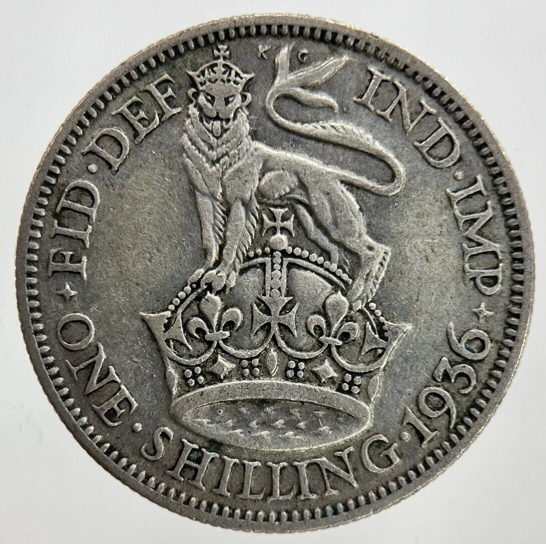 1936 George V Shilling Silver Coin | Collectable Grade