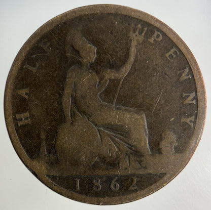 1862 Victoria Half - Penny Coin | Collectable Grade