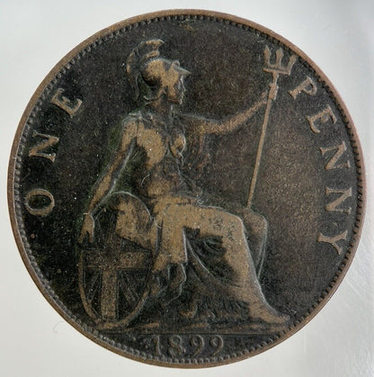 1899 Victoria One Penny Coin | Fine Collectable Grade
