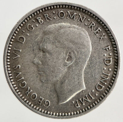 1943 - D Australia Threepence Silver Coin | Fine Collectable Grade