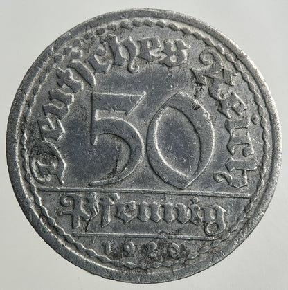 1920 Germany 50 Pfennig Coin | Fine Collectable Grade
