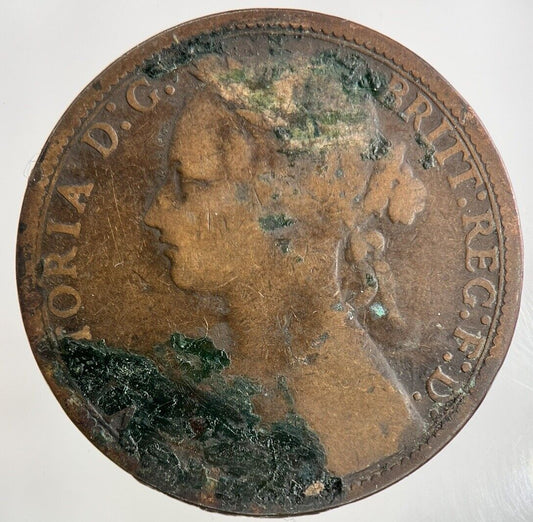 1876 - H Victoria One Penny Coin | Collectable Grade
