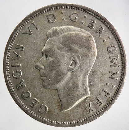 1945 George VI Silver Half - Crown Coin | Fine Collectable Grade