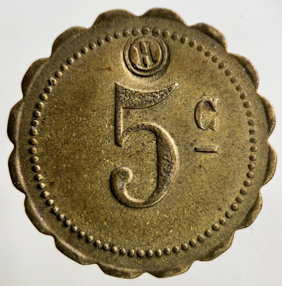 France Tramways 5 Cents Token Coin | Collectable Grade