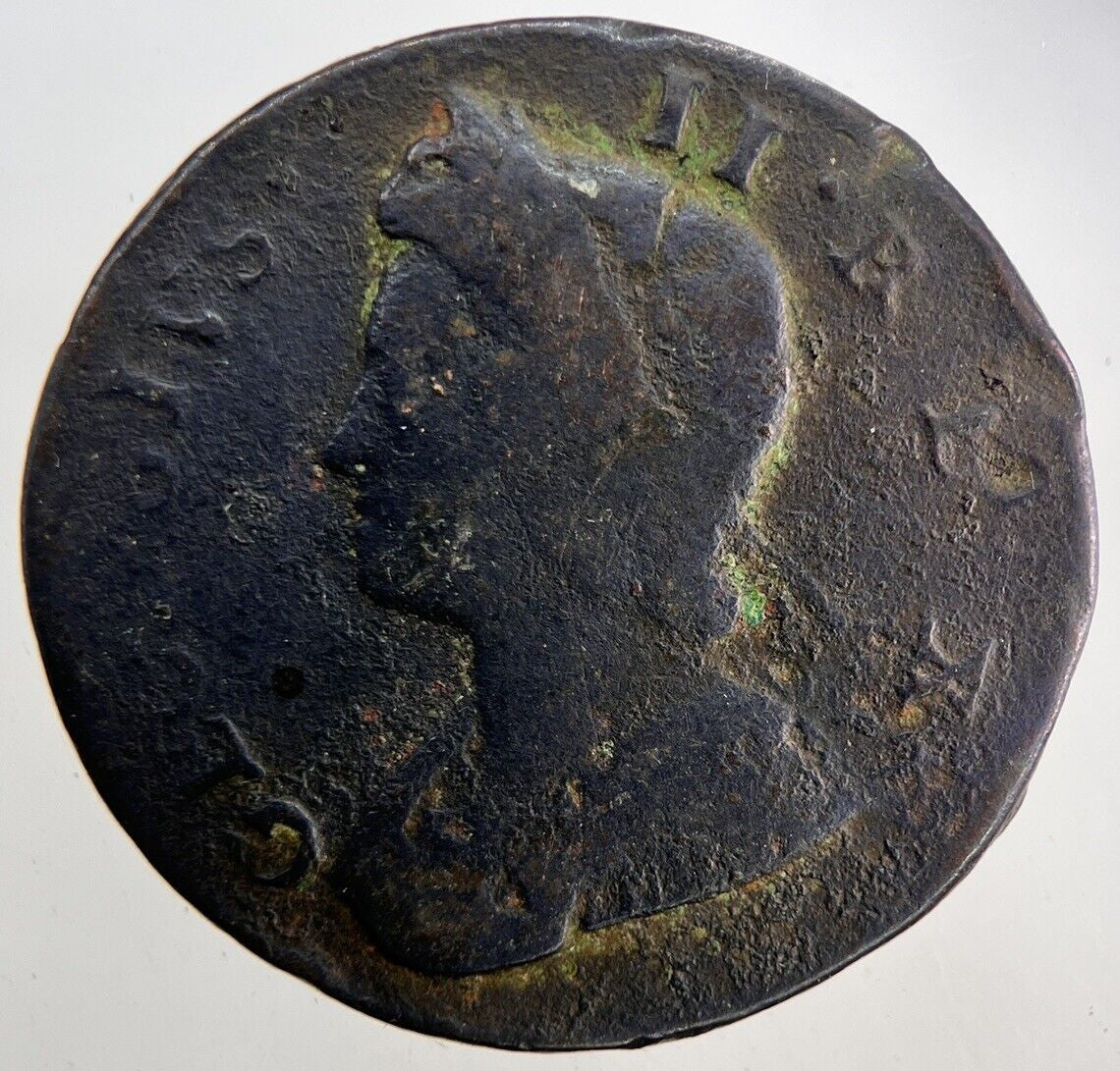 1734 George II 2nd Half - Penny Coin | Fine Collectable Grade
